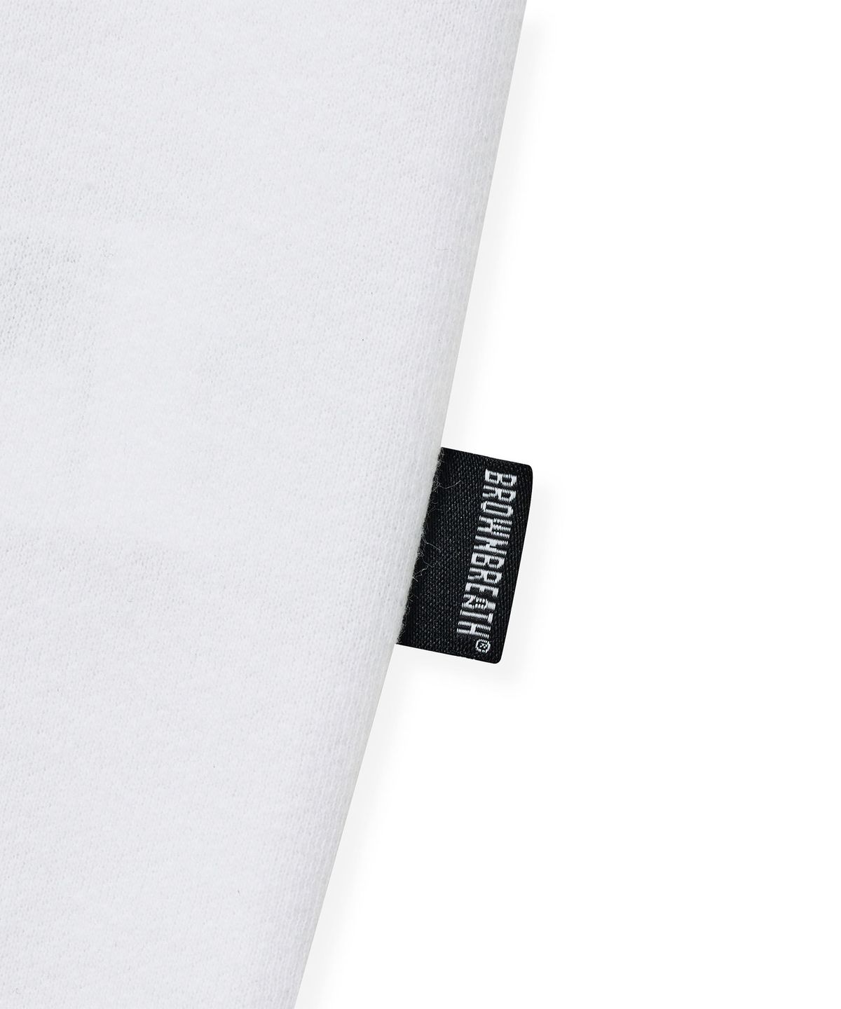 브라운브레스(BROWNBREATH) STAMP MESH TAG TEE - WHITE