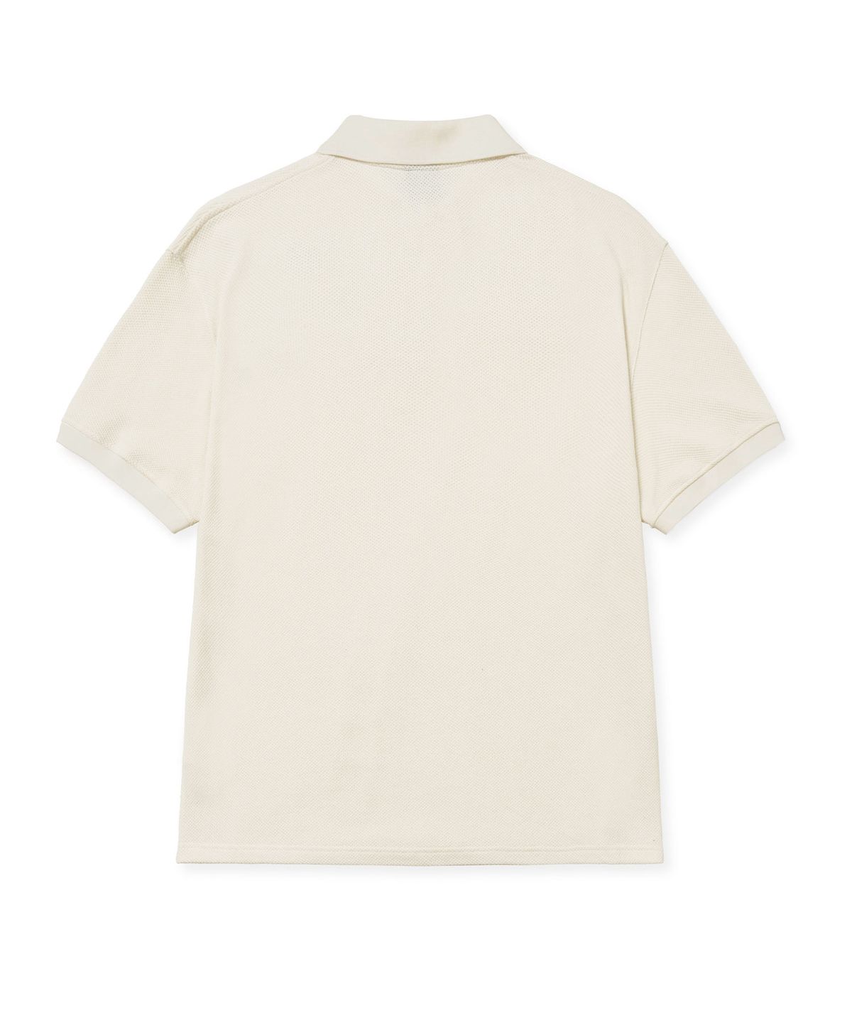 브라운브레스(BROWNBREATH) TAG WAFFLE PIQUE TEE - CREAM