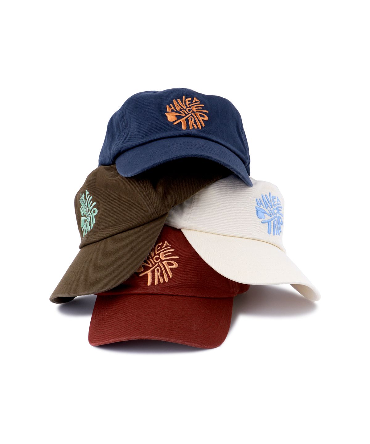 헬로 선라이즈(HELLO SUNRISE) HNT Swirl Logo Ball Cap_Ivory