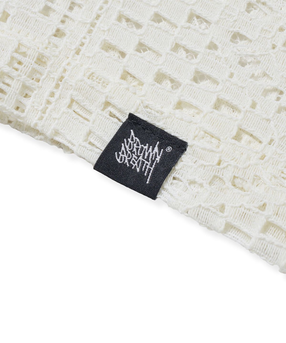 브라운브레스(BROWNBREATH) CROCHET OPEN COLLAR SHIRTS - IVORY