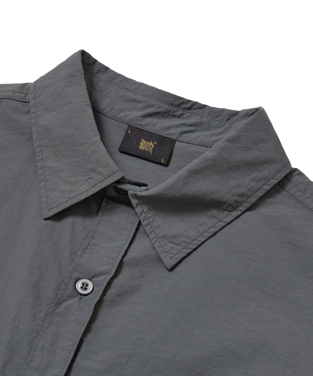 브라운브레스(BROWNBREATH) NYLON WORK SHIRTS - DARK GREY