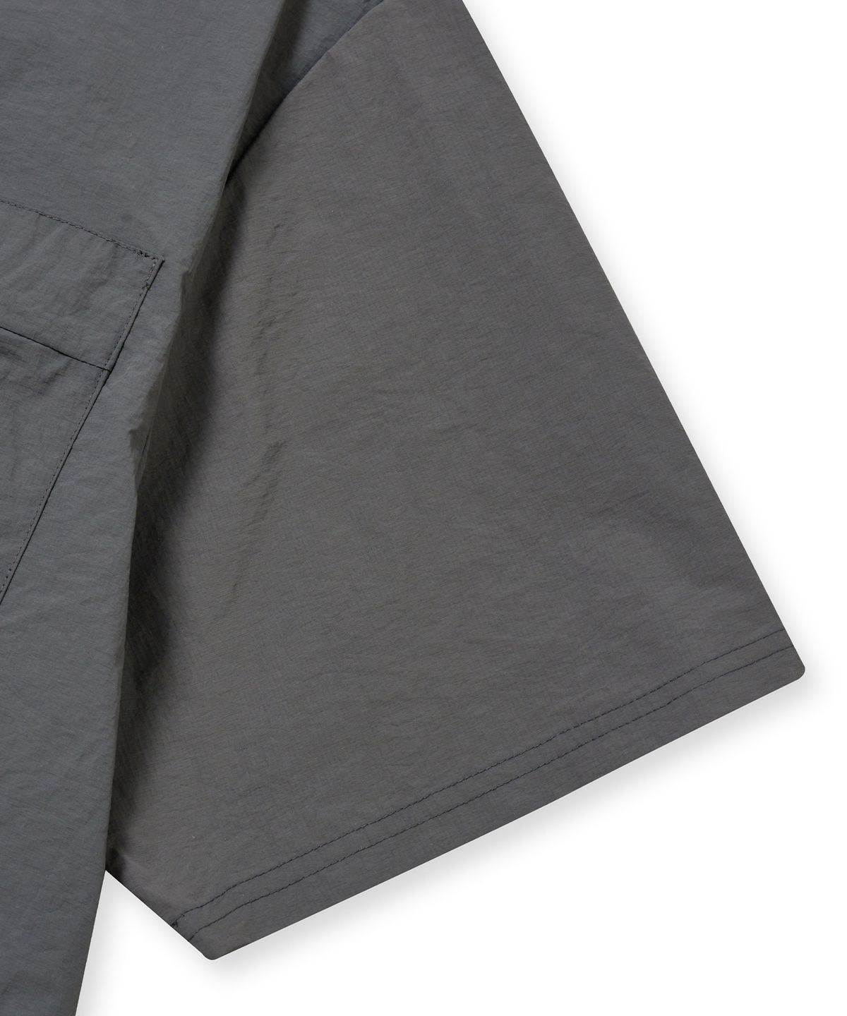 브라운브레스(BROWNBREATH) NYLON WORK SHIRTS - DARK GREY