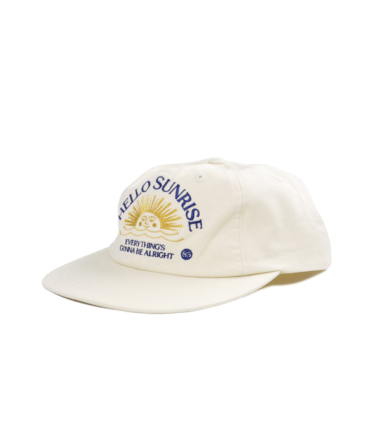 헬로 선라이즈(HELLO SUNRISE) Washed Two Tone Arch Logo 6panel Cap_Ivory