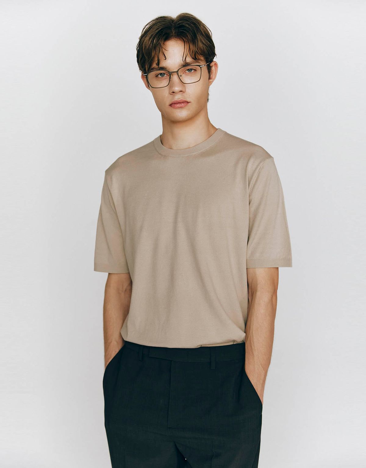 컨셉원(CONCEPTS1ONE) 크루넥 반팔 니트 스웨터 10055522/055522 [3color]