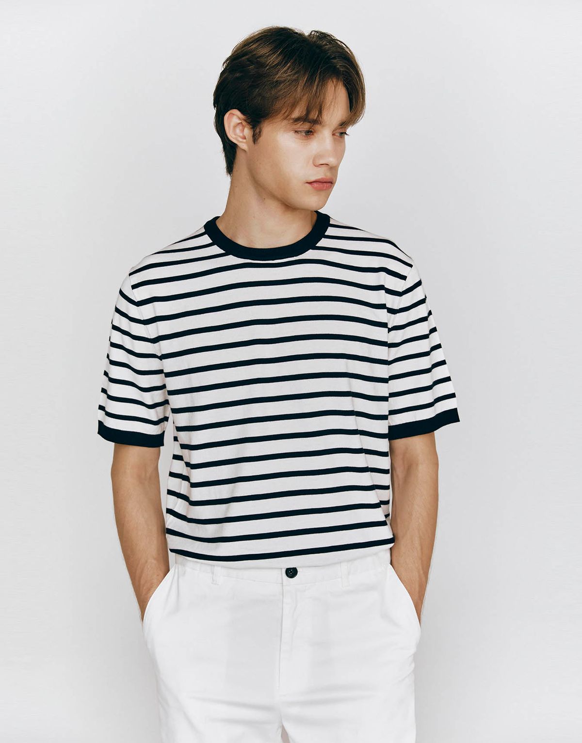 컨셉원(CONCEPTS1ONE) 크루넥 반팔 니트 스웨터 10055522/055522 [3color]