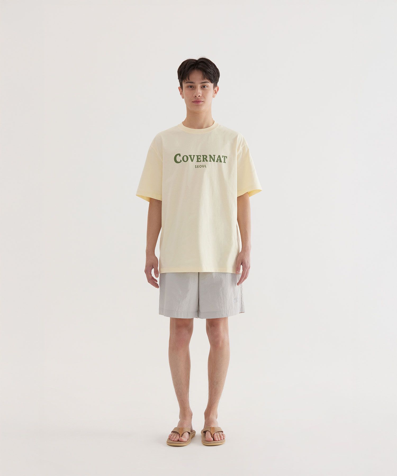 COVERNATのSeoul Logo T-Shirt 全4色 MUSINSA | COVERNAT Seoul Logo T-Shirt Butter