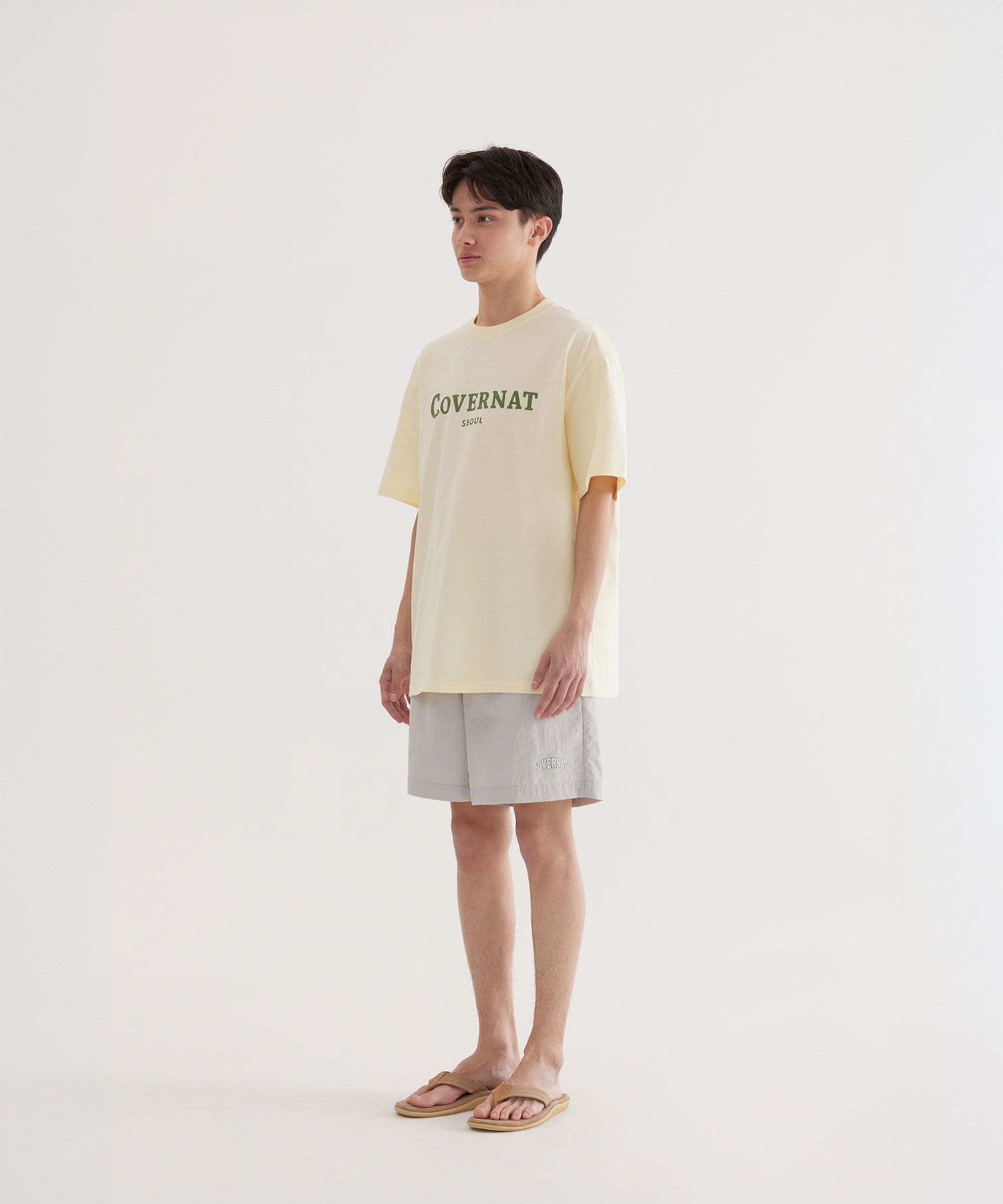 COVERNATのSeoul Logo T-Shirt 全4色 MUSINSA | COVERNAT Seoul Logo T-Shirt Butter