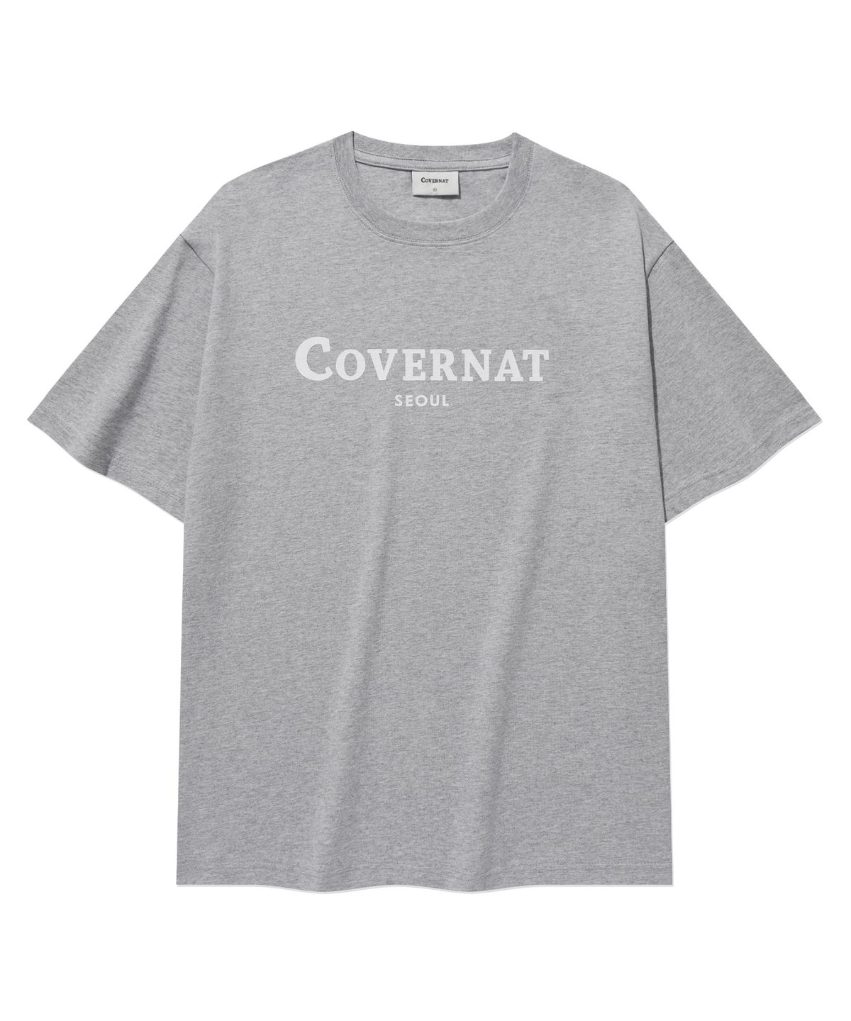 커버낫(COVERNAT) 서울 로고 티셔츠 Melange Gray
