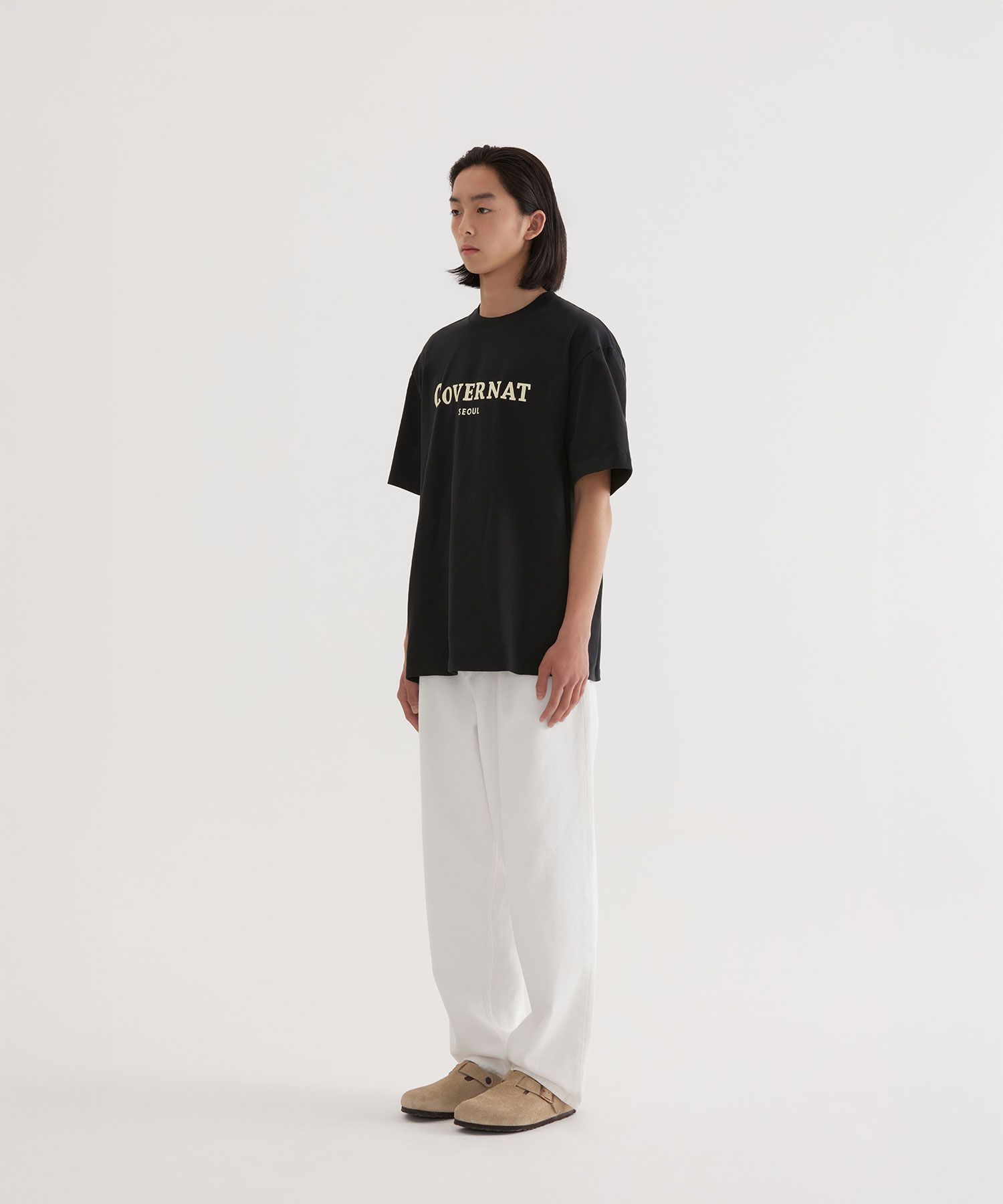 Tシャツ・カットソー COVERNAT Souvenir Seoul T-shirt Black MUSINSA | COVERNAT Box Authentic Logo T-Shirt Black