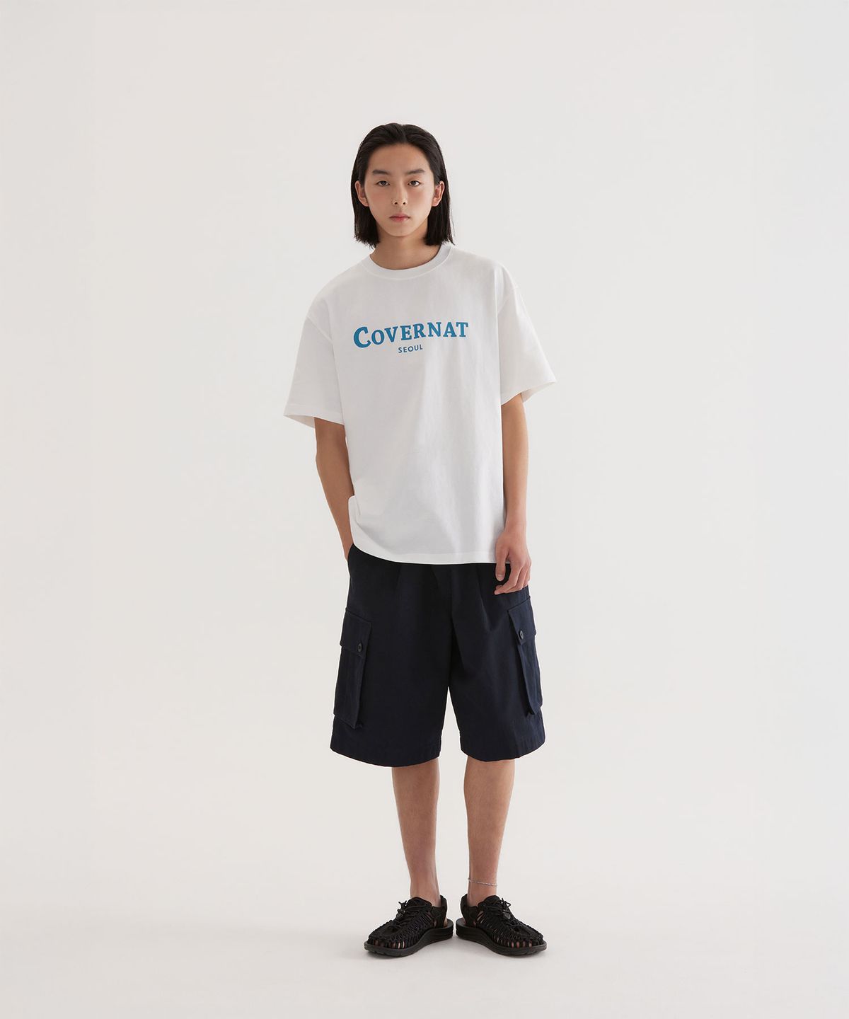 커버낫(COVERNAT) 서울 로고 티셔츠 White
