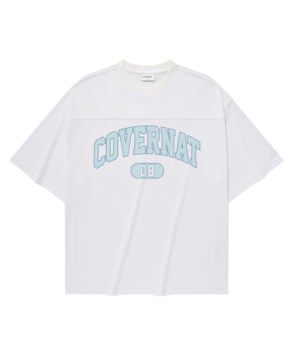 커버낫(COVERNAT) 아치 메쉬 티셔츠 White