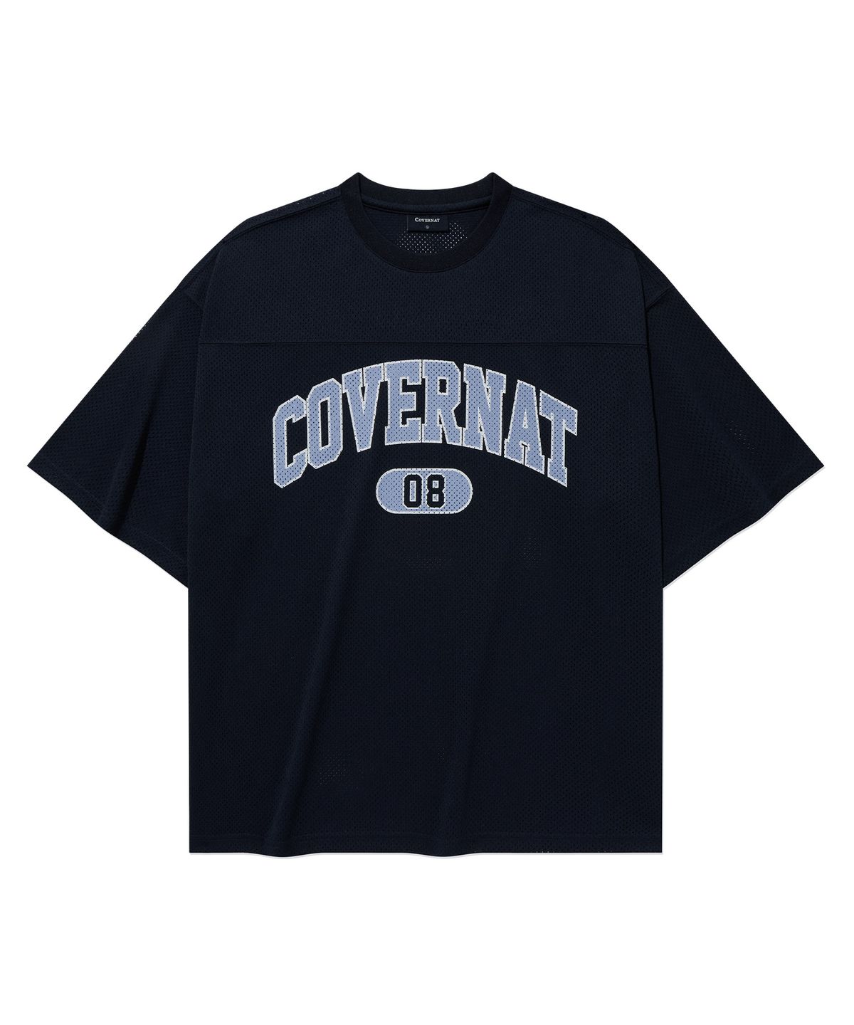 커버낫(COVERNAT) 아치 메쉬 티셔츠 Dark Navy