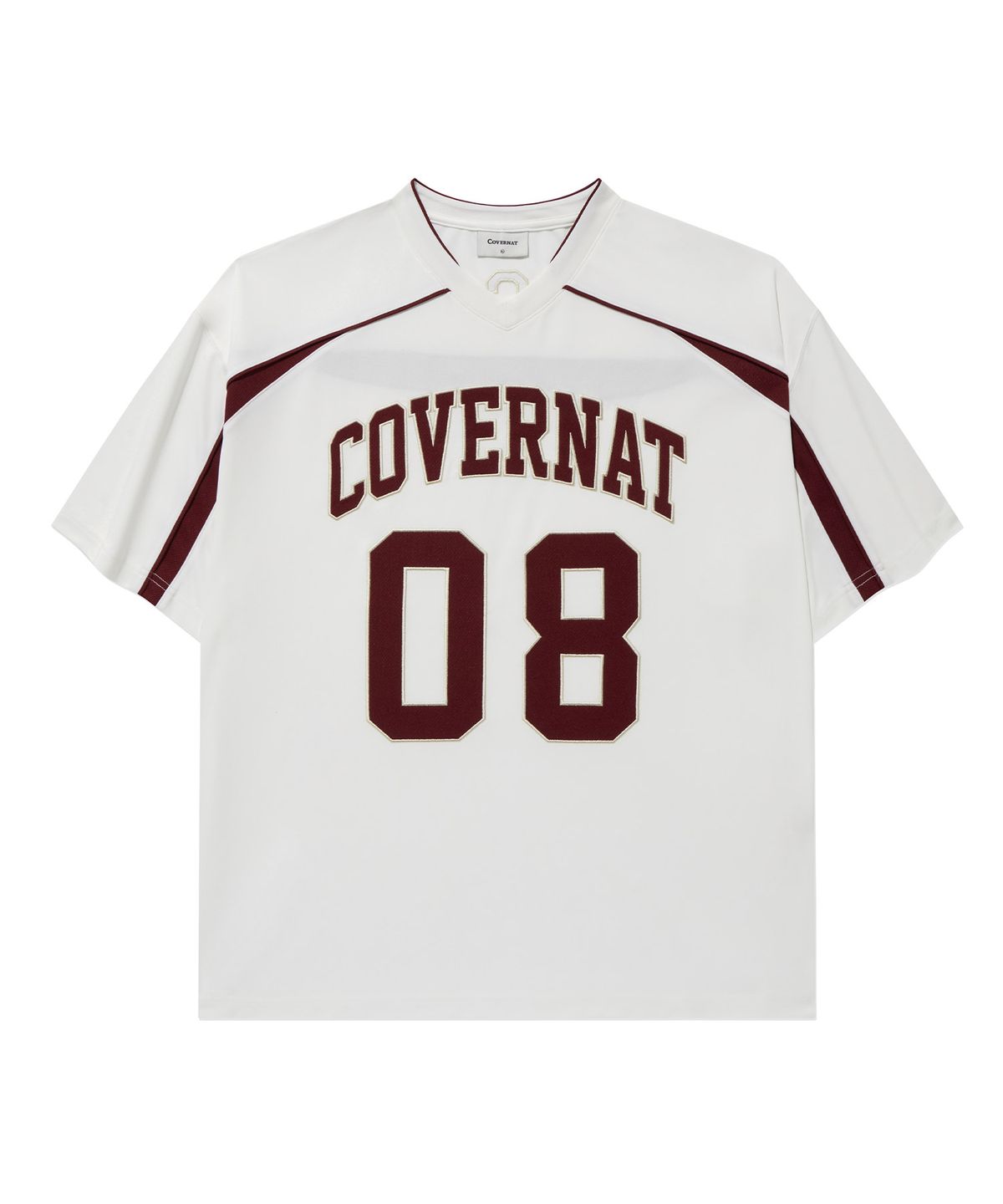 커버낫(COVERNAT) 블록코어 아치 티셔츠 White