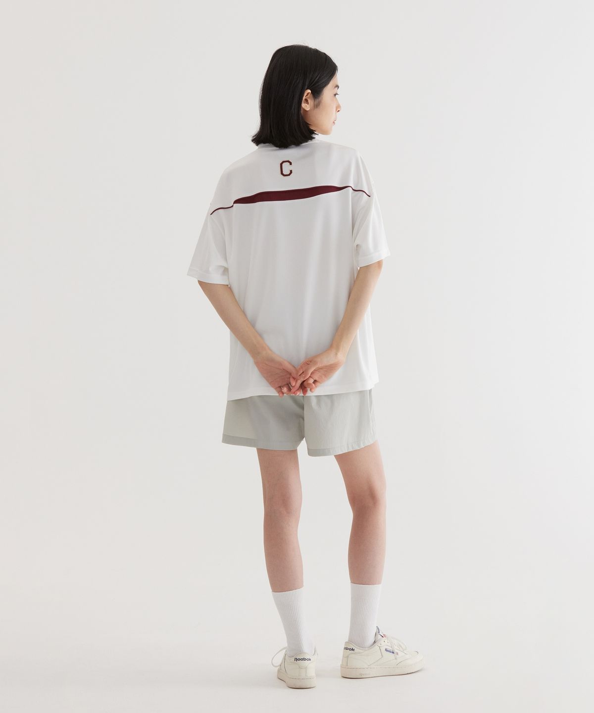 커버낫(COVERNAT) 블록코어 아치 티셔츠 White