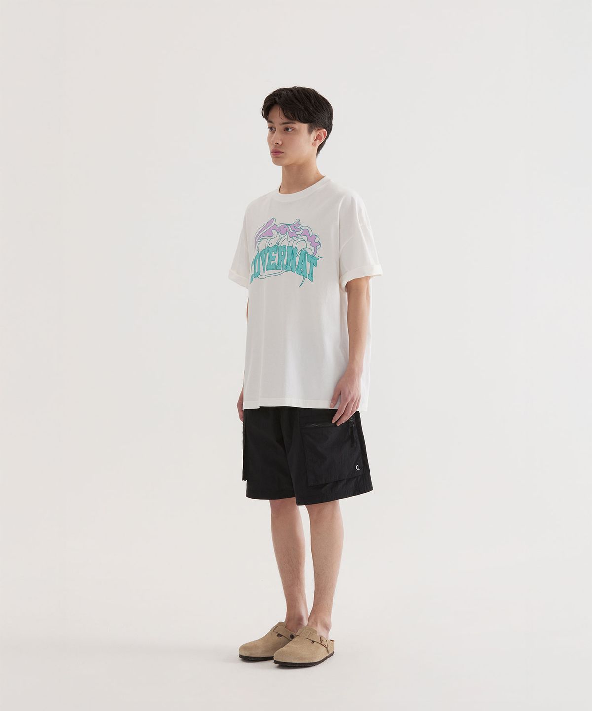 커버낫(COVERNAT) 웨이브 그래픽 티셔츠 White