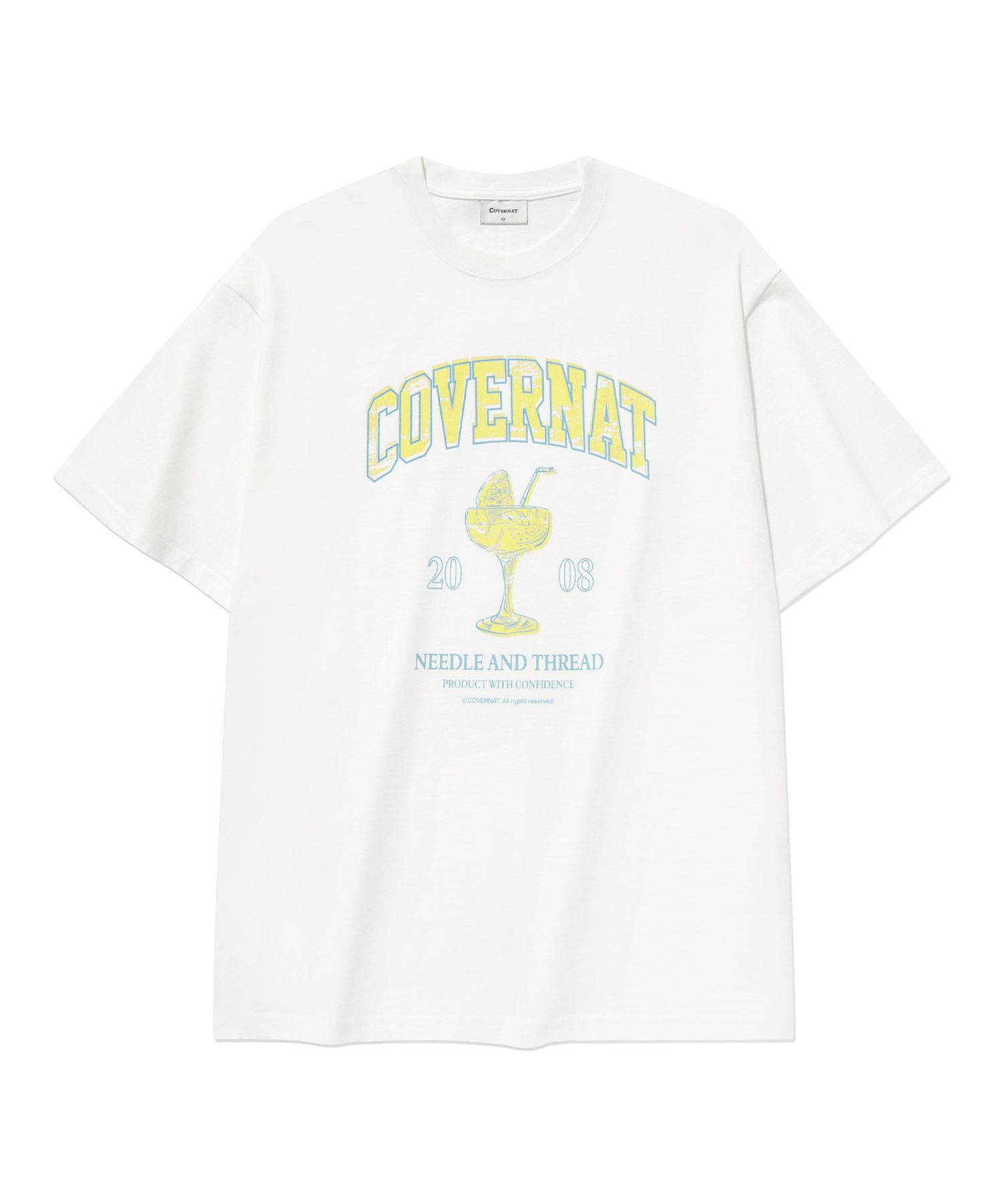 COVERNATのCocktail Graphic T-Shirt 全2色 MUSINSA公式 | COVERNAT Cocktail Graphic T-Shirt White