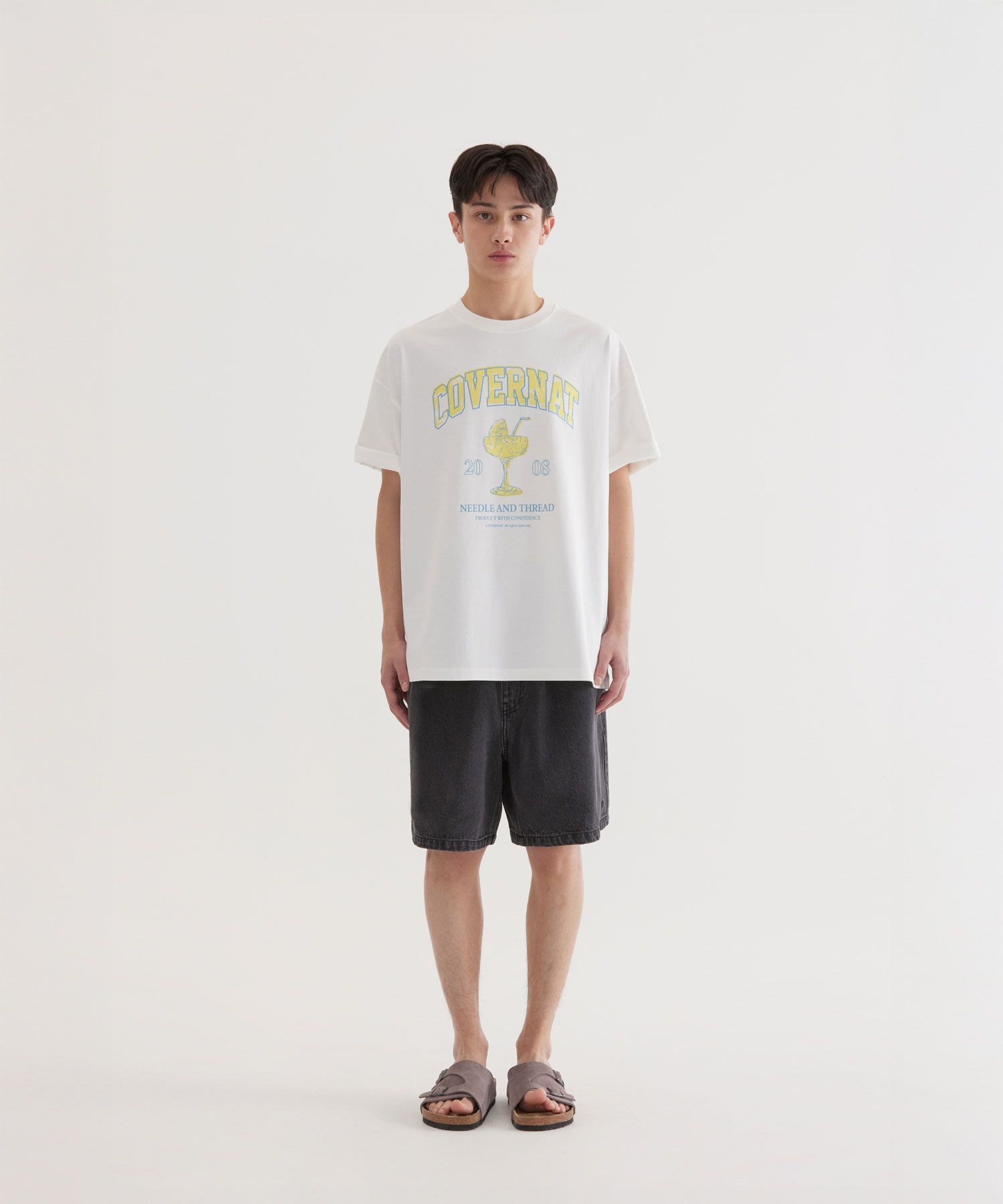 COVERNATのCocktail Graphic T-Shirt 全2色 MUSINSA公式 | COVERNAT Cocktail Graphic T-Shirt White