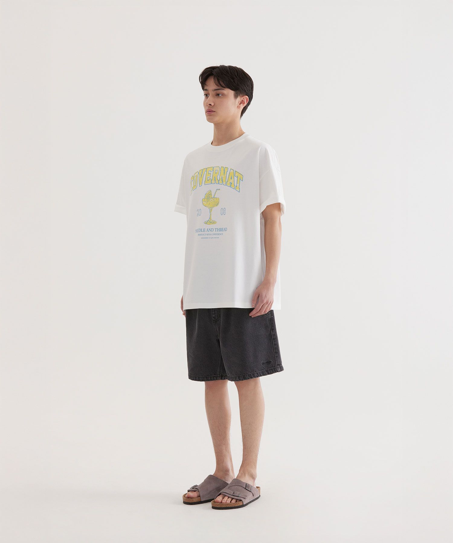 MUSINSA | COVERNAT Cocktail Graphic T-Shirt White