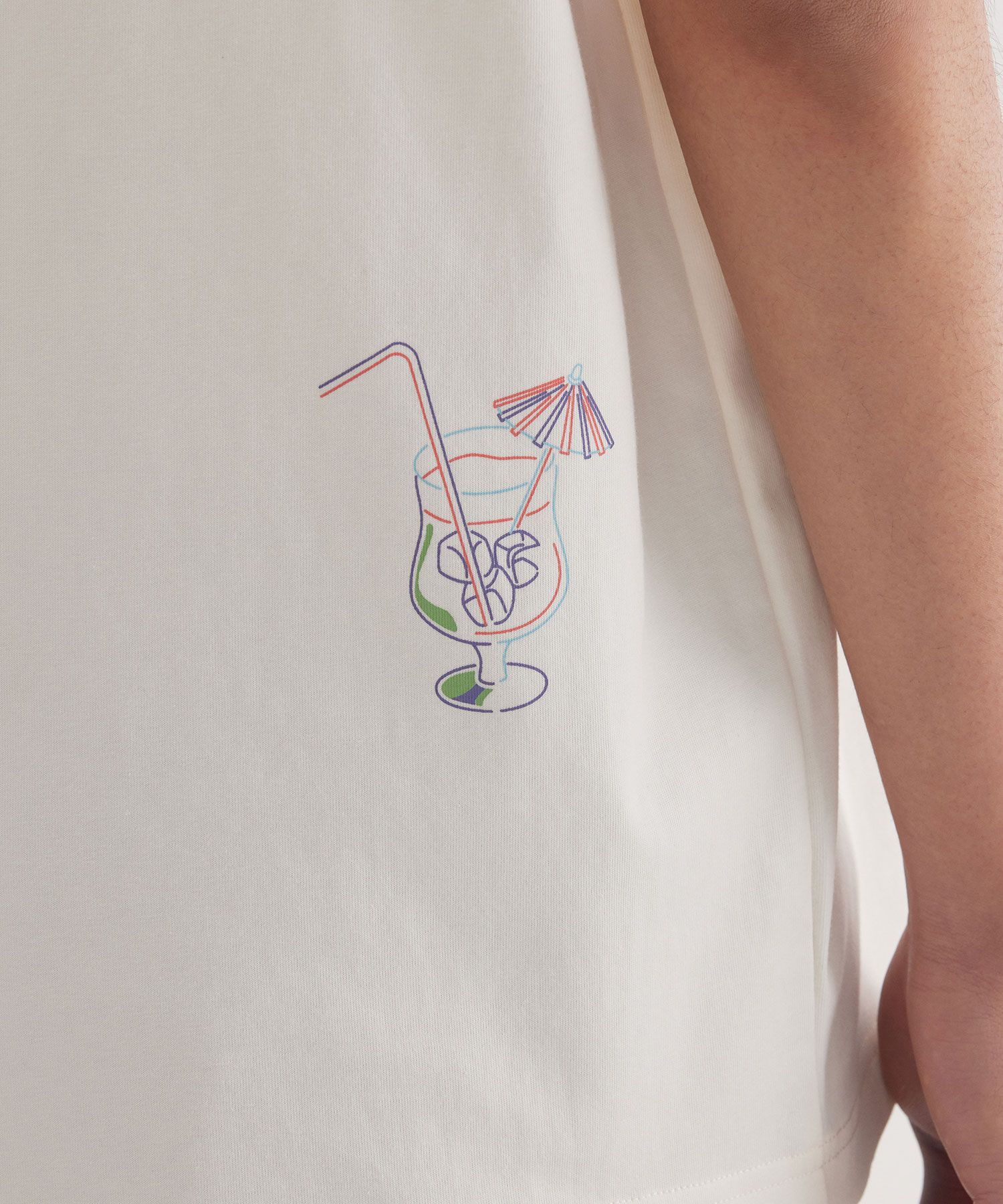 ★COVERNAT★ Cool Cotton Vacation Graphic T-Shirt Ivory CO25 MUSINSA | COVERNAT Cool Cotton Vacation Graphic T-Shirt Ivory