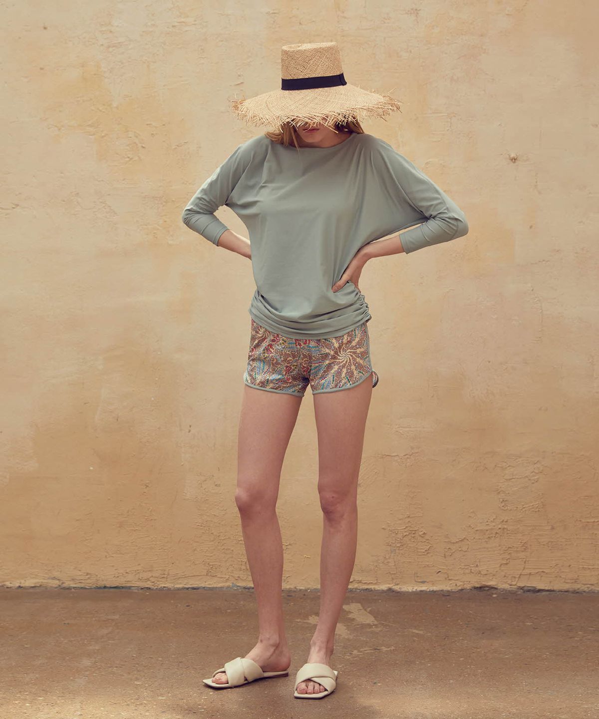 라메레이(LAMEREI) Stingray Shirring Swimwear[LMBBSW214]-2color