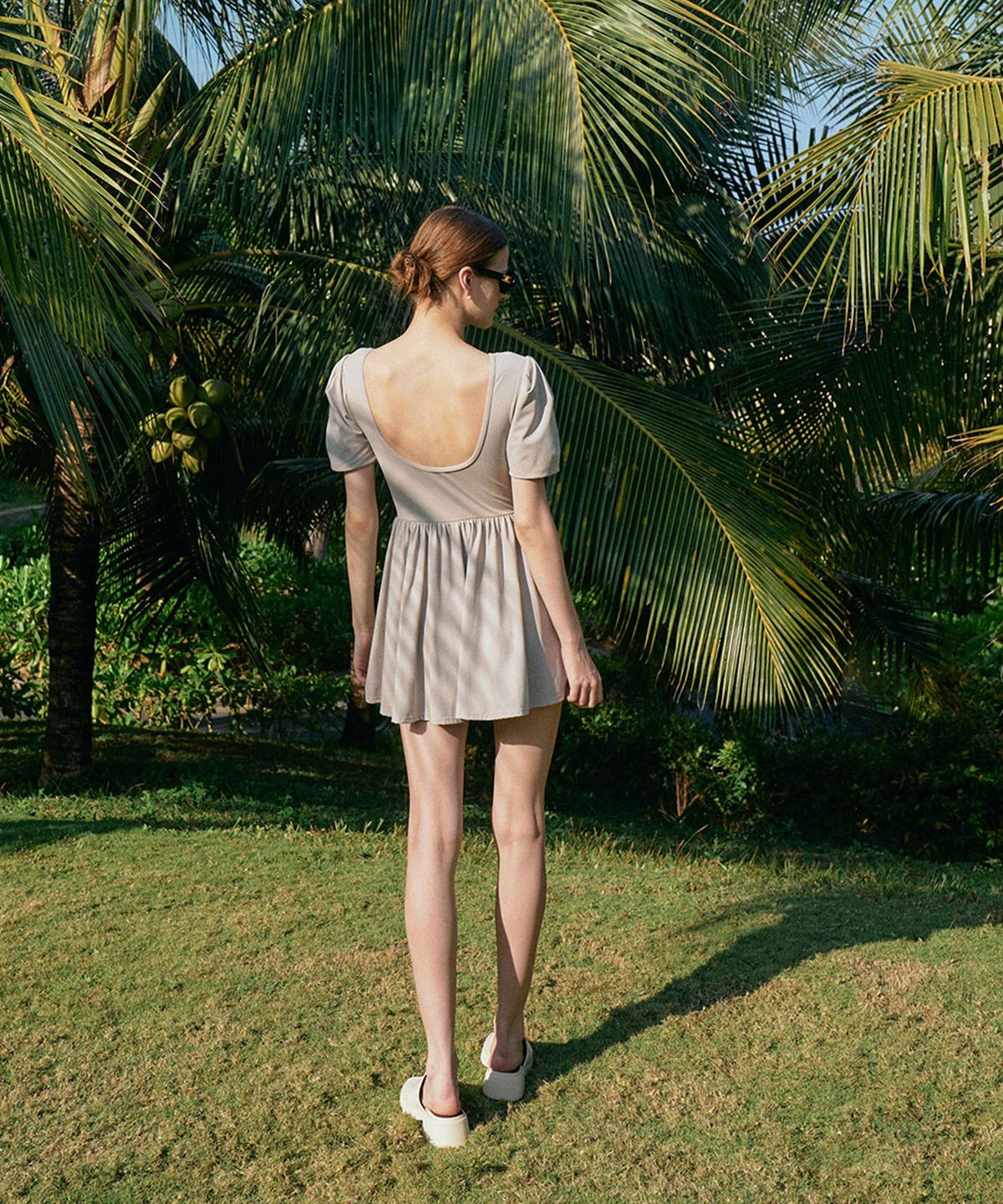 라메레이(LAMEREI) Pintuck Sleeve SwimSuit[LMBCSW213]-2color