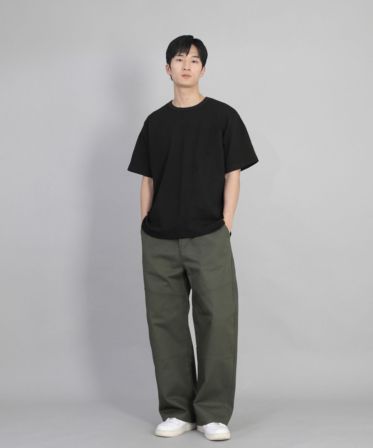 세인트크루(SAINTCREW) R넥 무지 반팔티 BRS-826 블랙