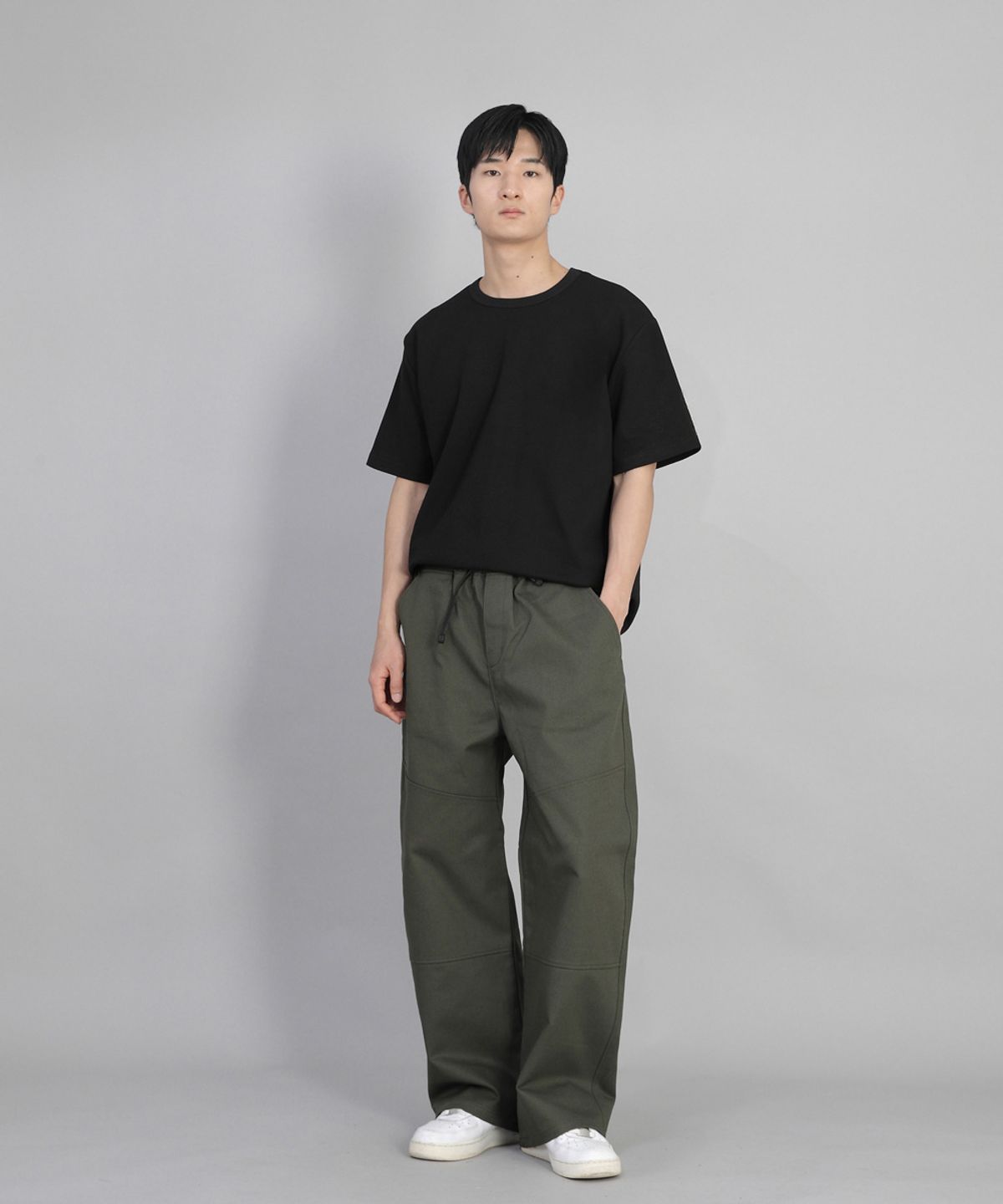 세인트크루(SAINTCREW) R넥 무지 반팔티 BRS-826 블랙