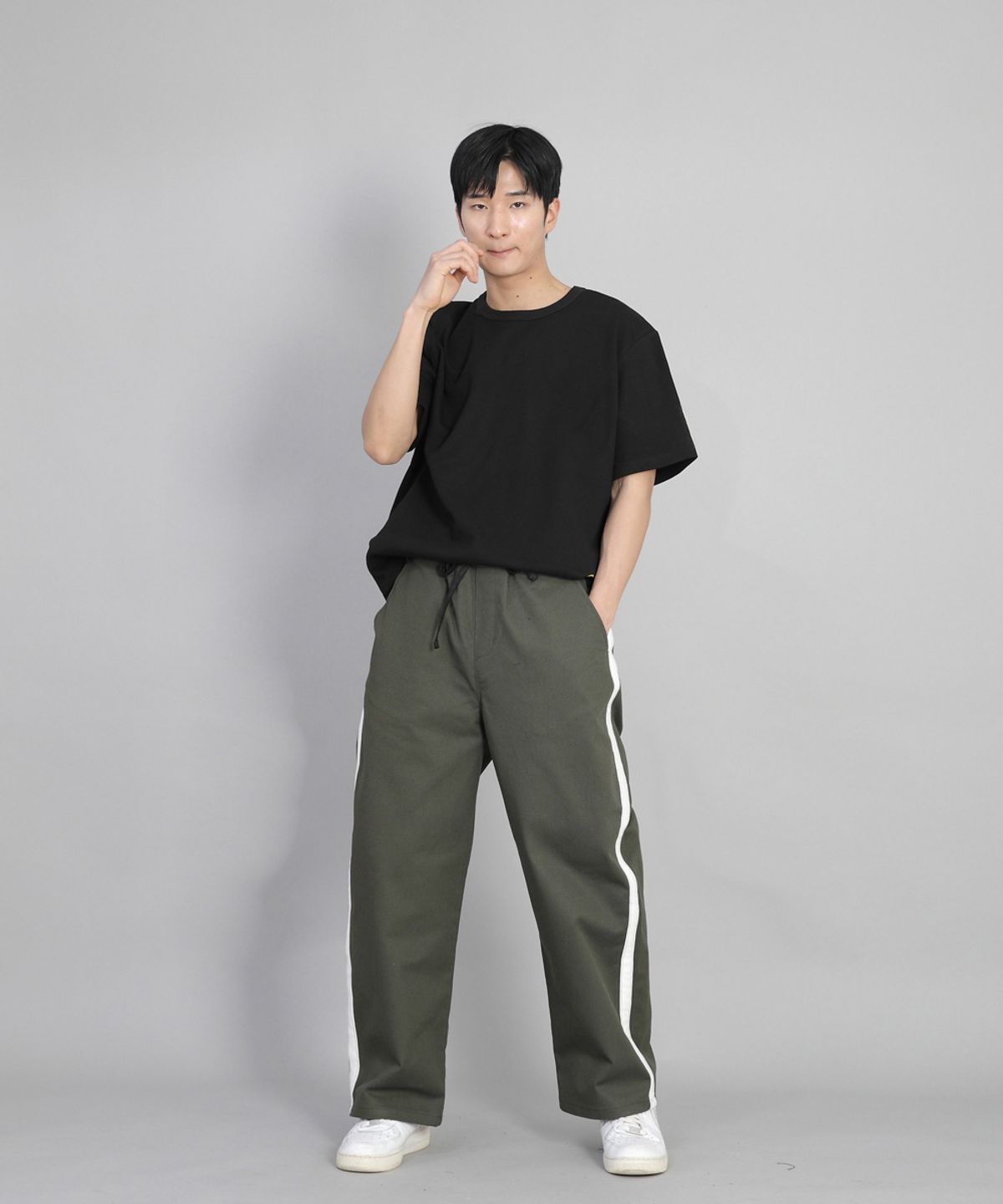 세인트크루(SAINTCREW) R넥 무지 반팔티 BRS-826 블랙