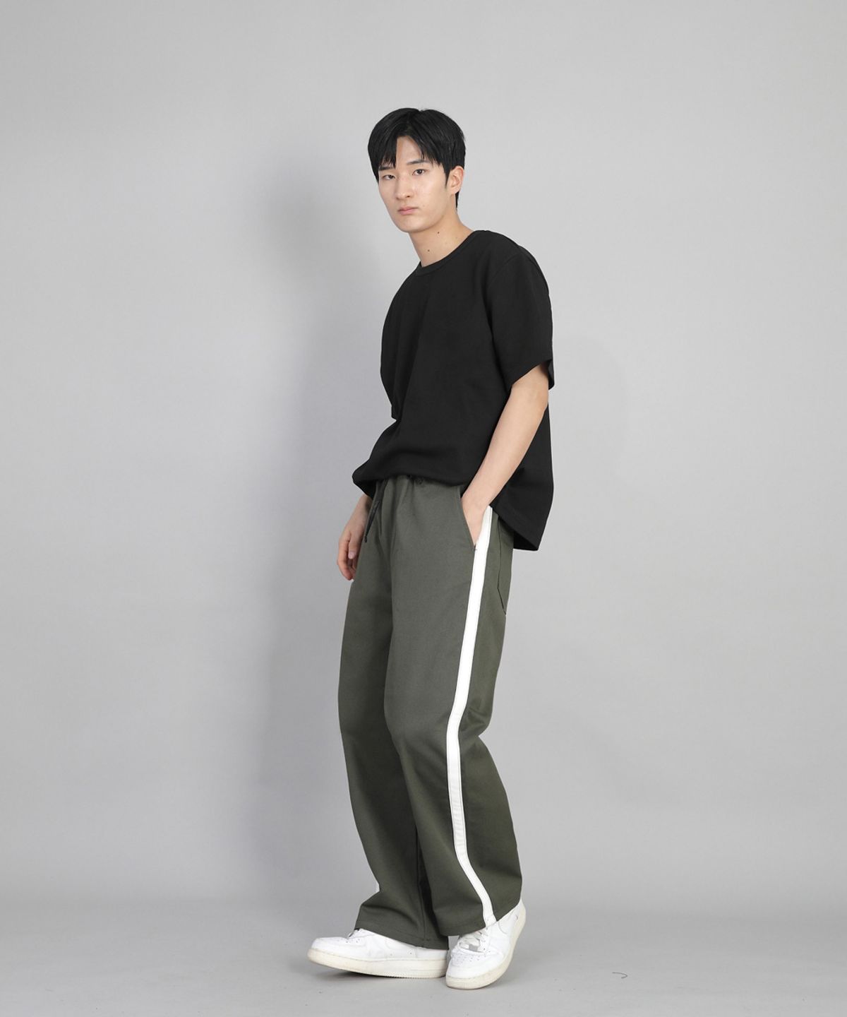 세인트크루(SAINTCREW) R넥 무지 반팔티 BRS-826 블랙
