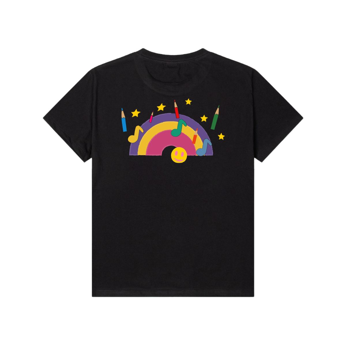 커뮤니티클럽(COMMUNITY CLUB) RAINBOW TEE Black