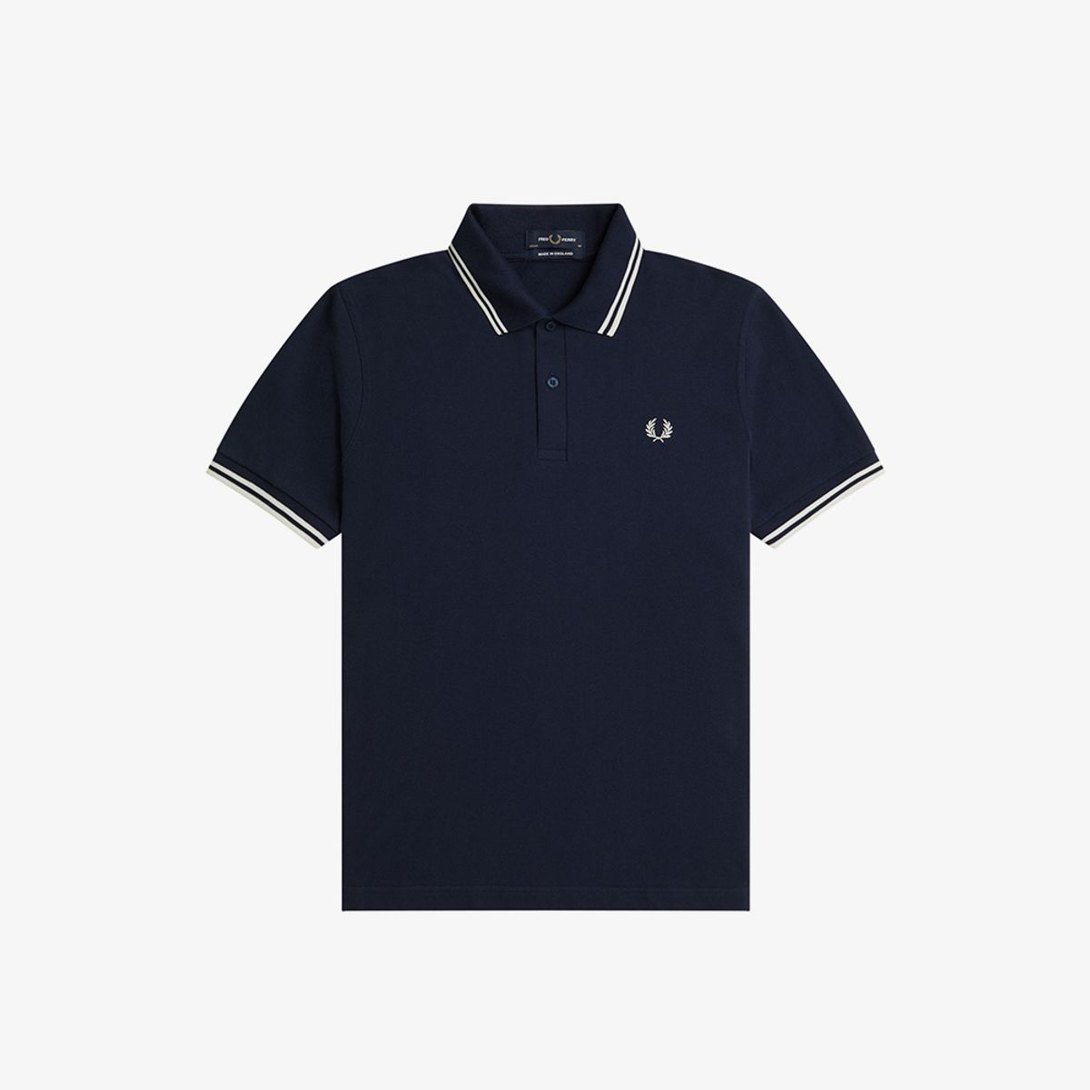 프레드페리(FRED PERRY) [M12] 트윈 팁 프레드페리 셔츠 - 다크 카본/에크루 AFPM2510012-Y88 Made In England