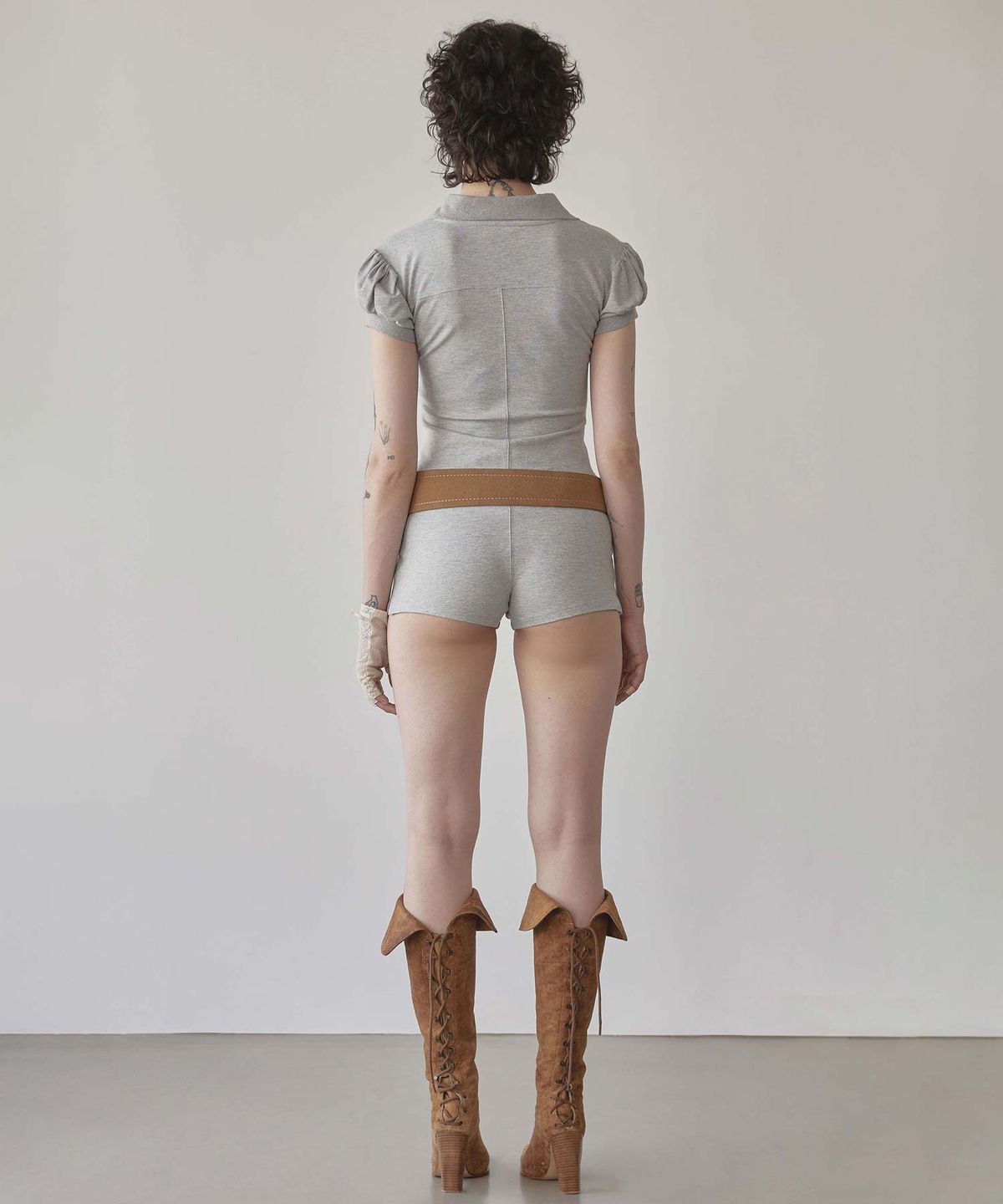 스컬프터(SCULPTOR) PK Classic Romper Melange Gray
