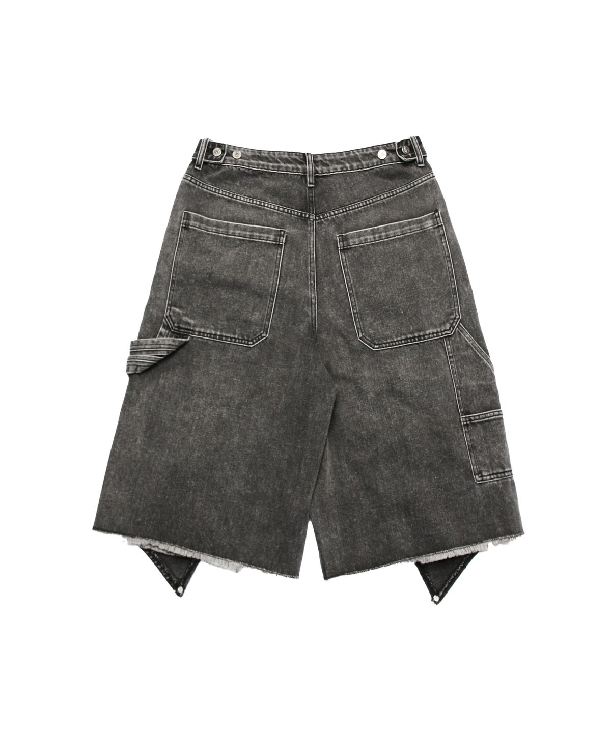 포스센스티브(FORCESENSITIVE) FORCE WASHING DOUBLE KNEE BERMUDA PANTS BK