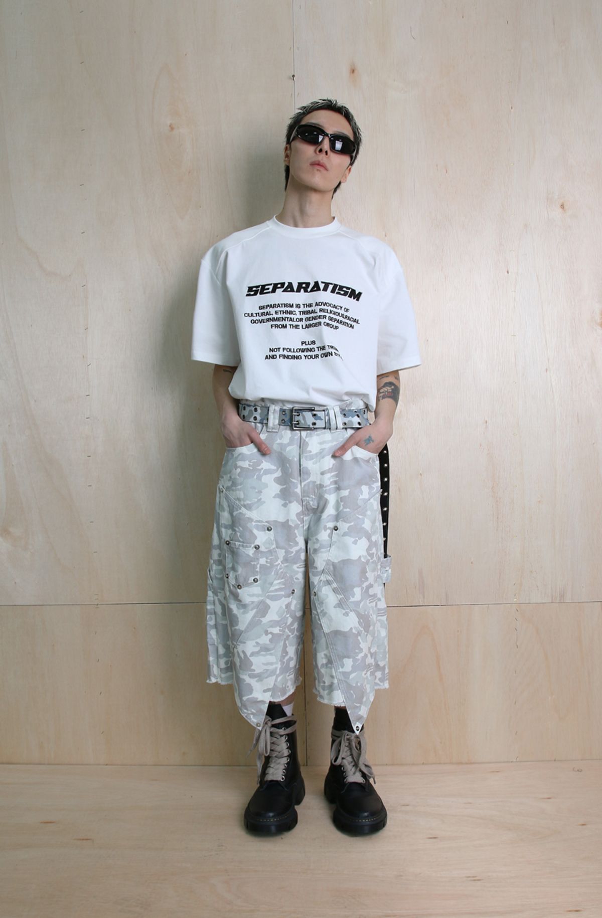 포스센스티브(FORCESENSITIVE) FORCE CAMO DOUBLE KNEE BERMUDA PANTS