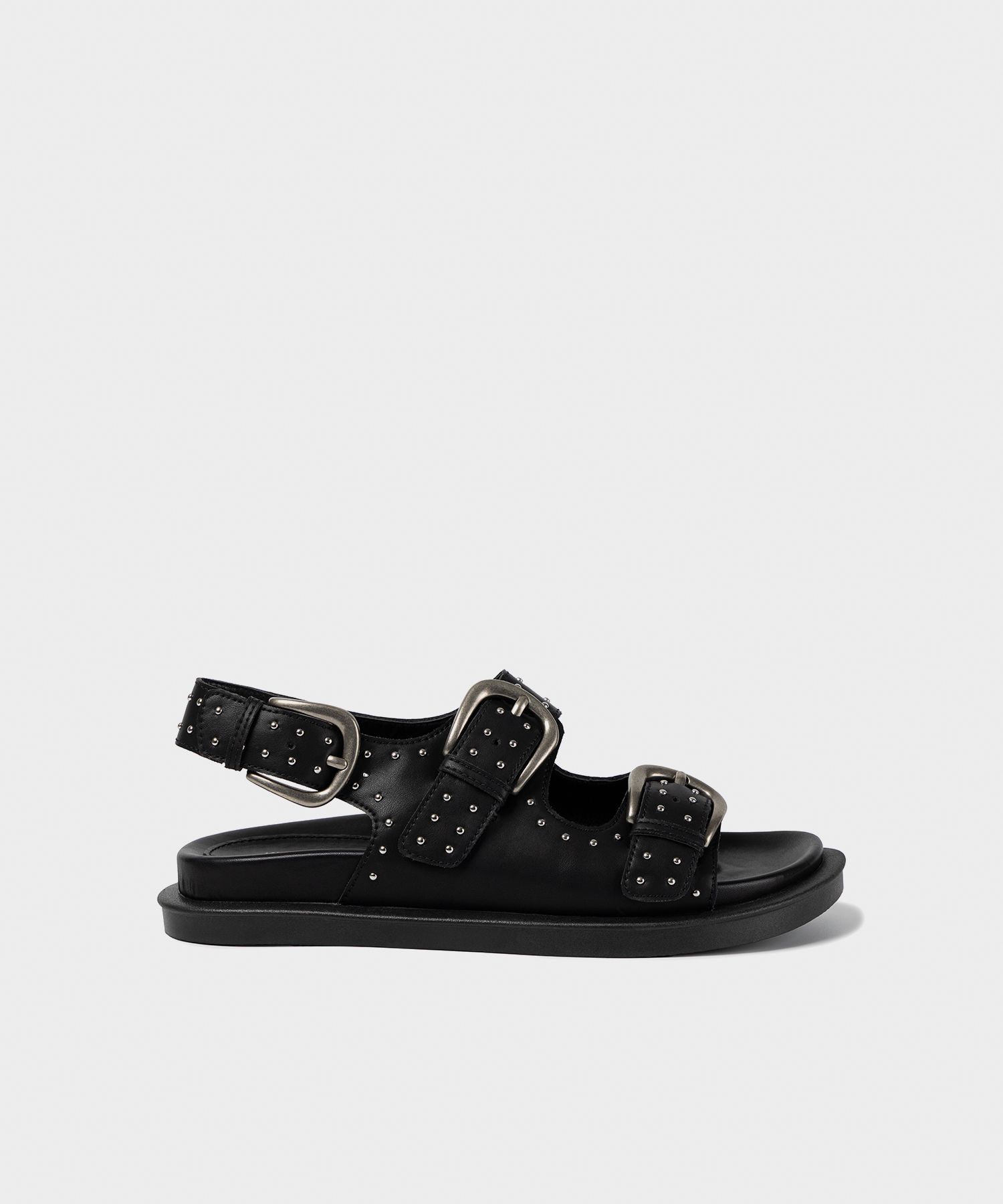 サンダル・ミュール [KHIHO] TRINITY BUCKLE SANDALS : 2color KHIHO □ Trinity Buckle Sandals (KHIHO/サンダル・ミュール