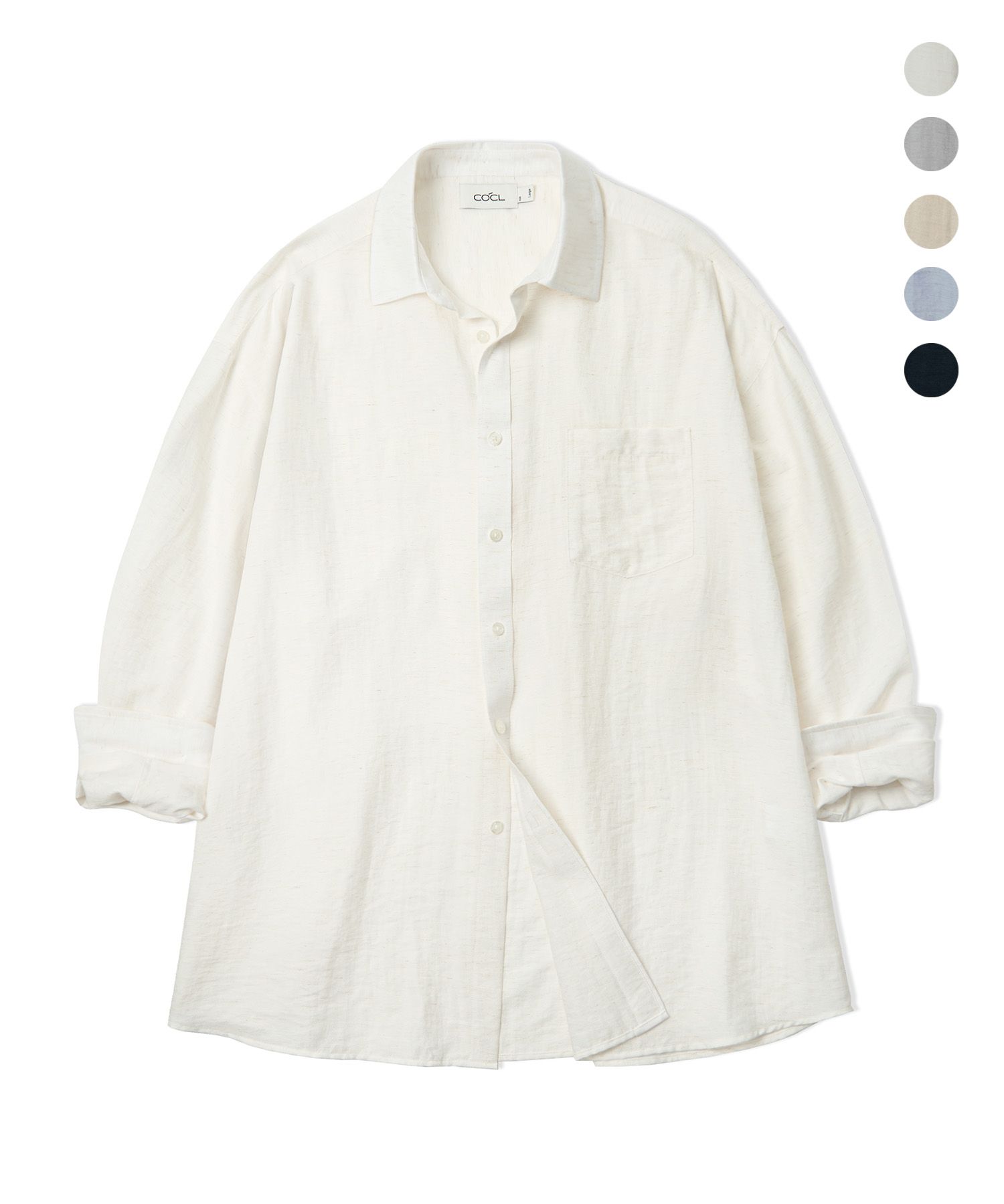 【MODERNIF】Premium overfit linen shirt MUSINSA | COSTUME O'CLOCK Linen Overfit Long Sleeve Shirt 5