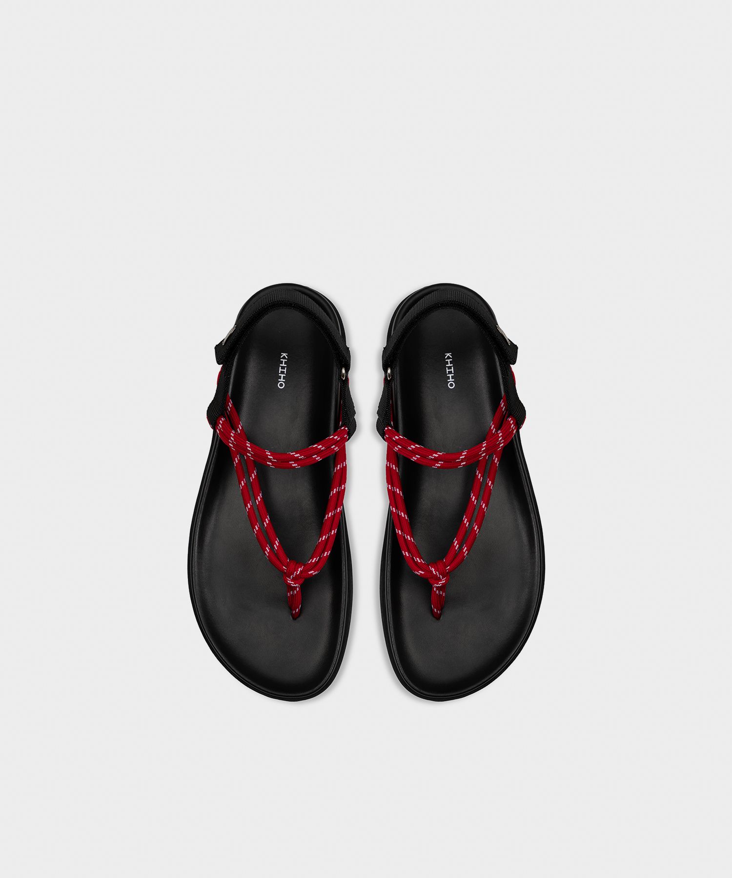 MUSINSA | KHIHO Easy Rope Sandals Red