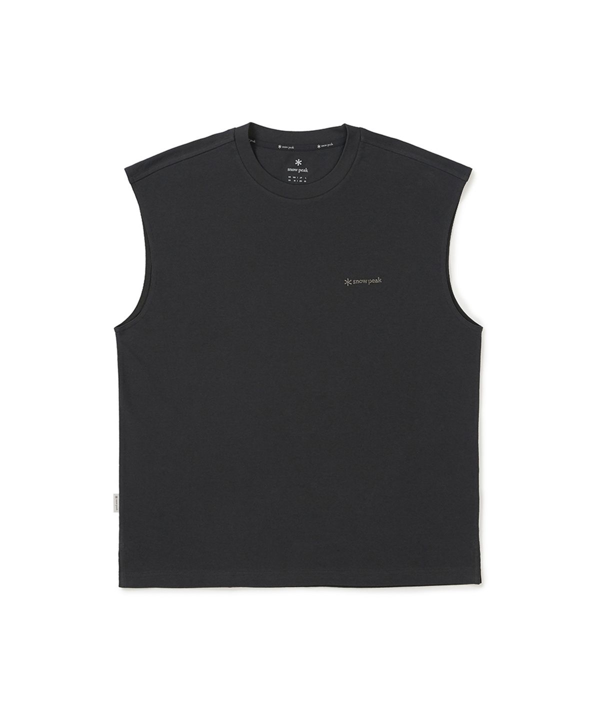 스노우피크 어패럴(SNOWPEAK APPAREL) 소로나 베이직 슬리브리스 (S25MMFST04) Dark Charcoal