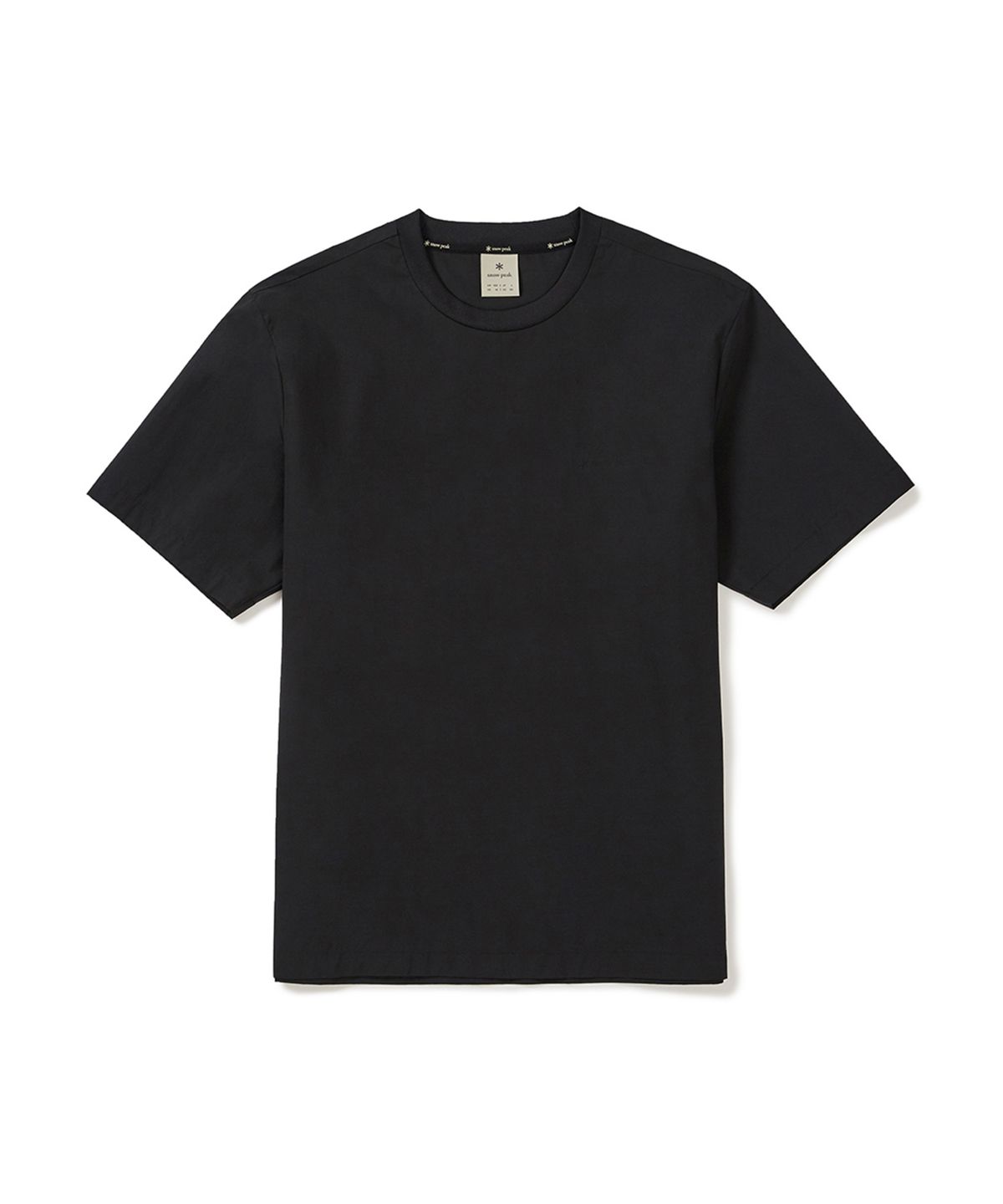 스노우피크 어패럴(SNOWPEAK APPAREL) 냉감 씬테크 베이직 반팔 티셔츠 (S25MUSTS32) Black