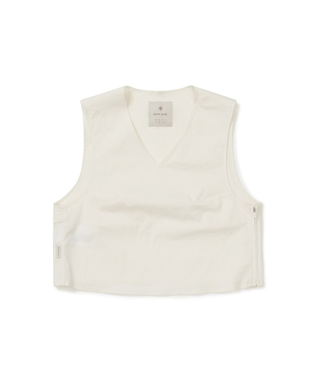 스노우피크 어패럴(SNOWPEAK APPAREL) 루트 여성 슬리브리스 (S25MWRST61) Butter Ivory