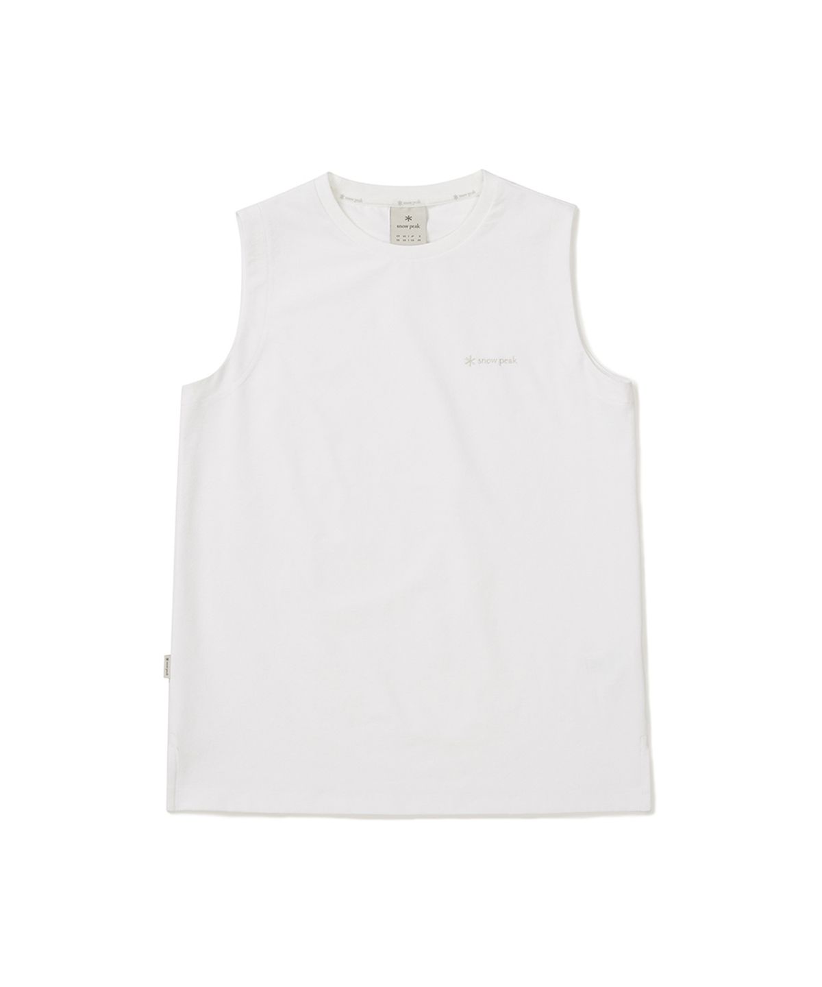 스노우피크 어패럴(SNOWPEAK APPAREL) 클래식 우븐 여성 슬리브리스 (S25MWTST16) White