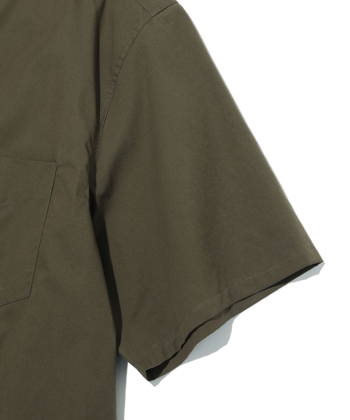 이에이(IEY) DOUBLE BUTTON SHORT SLEEVE SHIRTS Khaki