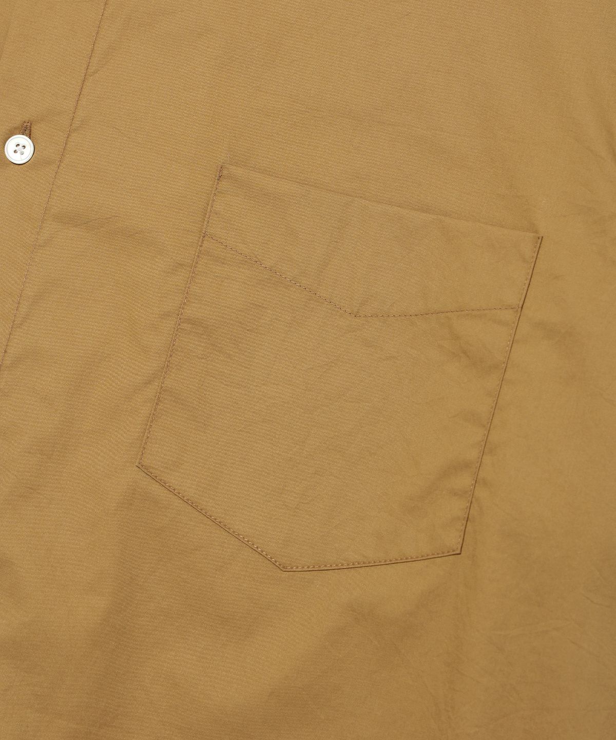 이에이(IEY) DOUBLE BUTTON SHORT SLEEVE SHIRTS Brown