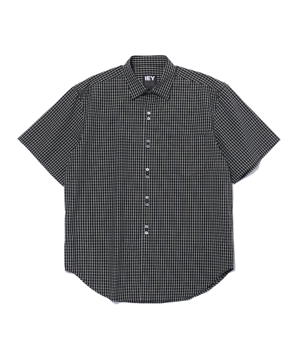 이에이(IEY) LUCA CHECK SHIRTS Black
