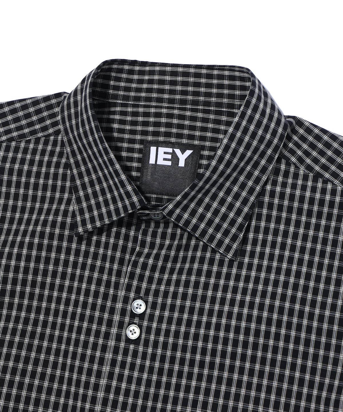이에이(IEY) LUCA CHECK SHIRTS Black