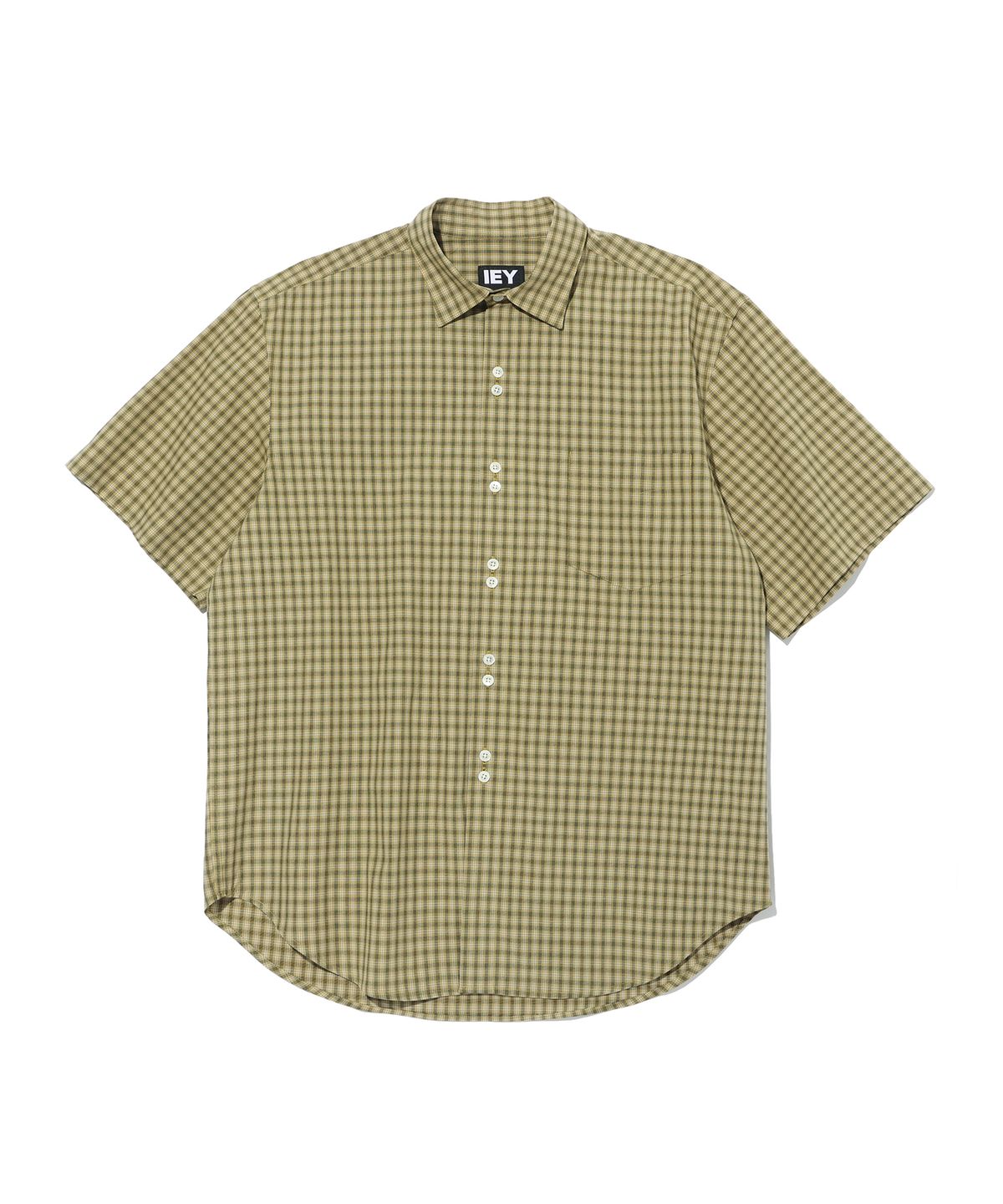 이에이(IEY) LUCA CHECK SHIRTS Yellow