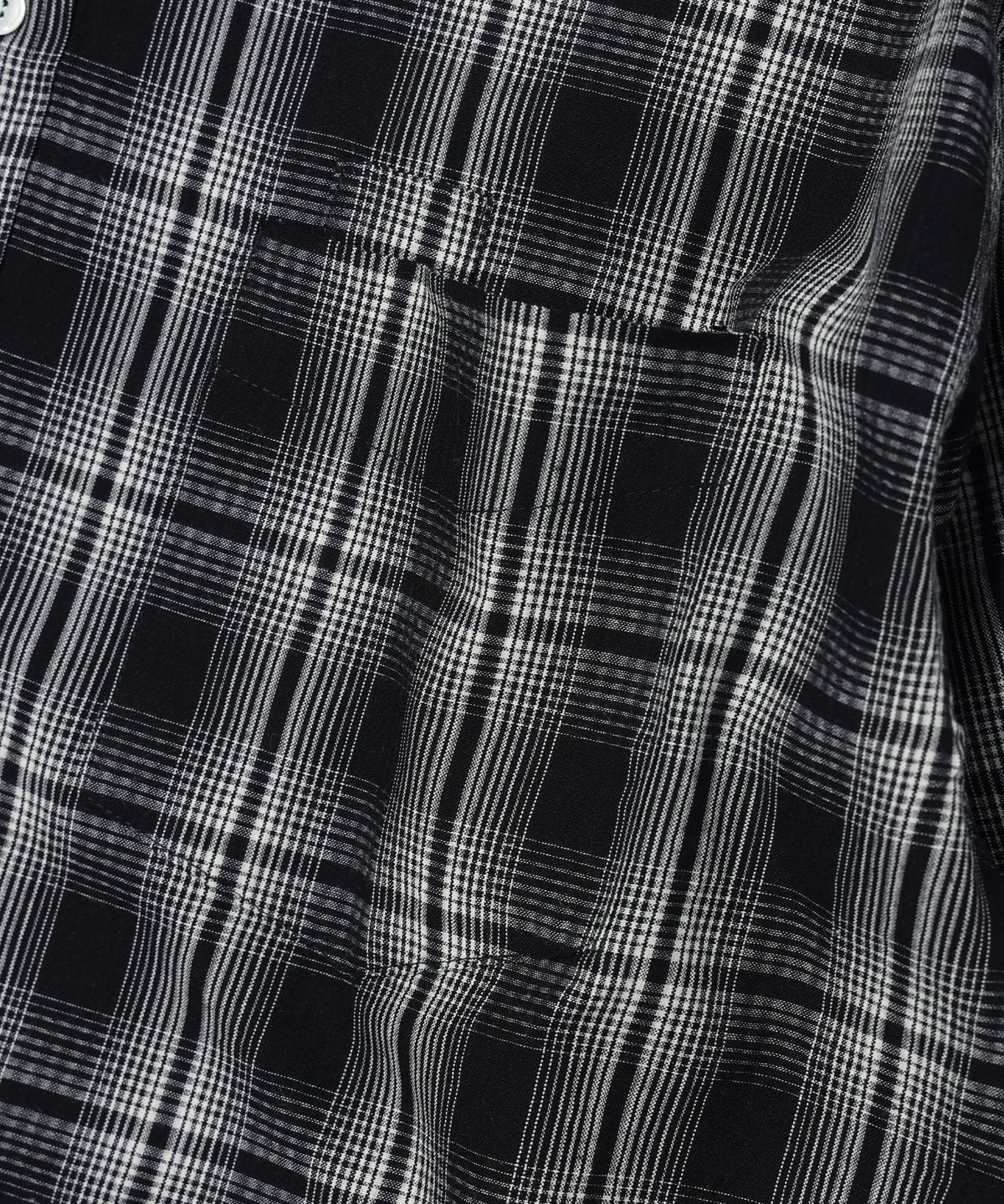 이에이(IEY) CROSS SEERSUCKER CHECK SHIRTS Black
