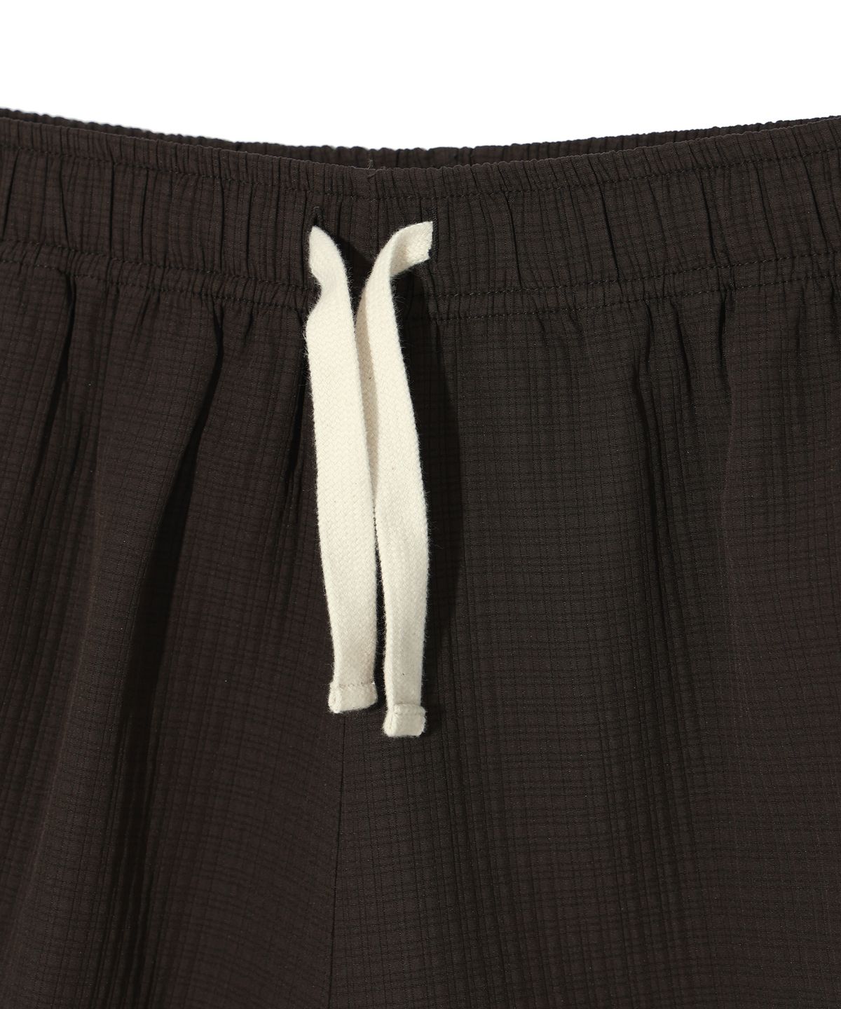 이에이(IEY) NANO CHECK HALF PANTS Brown