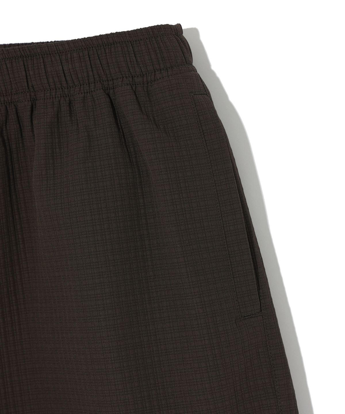 이에이(IEY) NANO CHECK HALF PANTS Brown