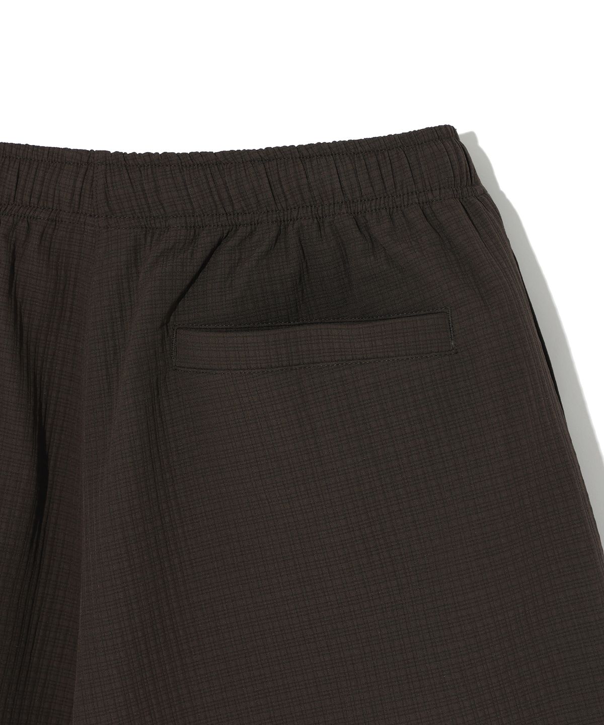 이에이(IEY) NANO CHECK HALF PANTS Brown